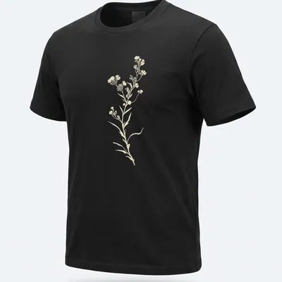 Vintage floral wildflower design in cream and light beige tones