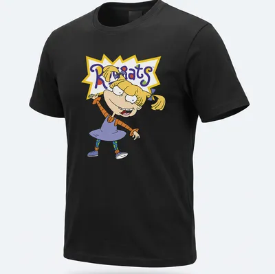 Cartoon print of a blonde girl character from Rugrats with colorful accents