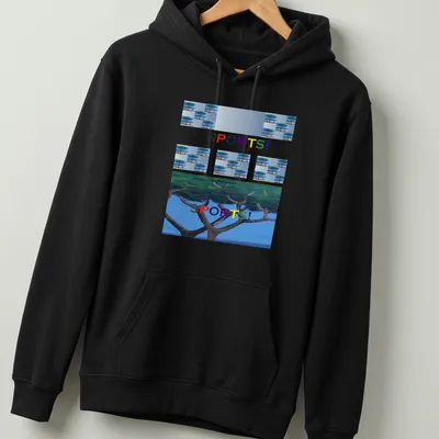 Colorful tree graphic with the word 'SPORTS!' in bold text — printed on a unisex hoodie